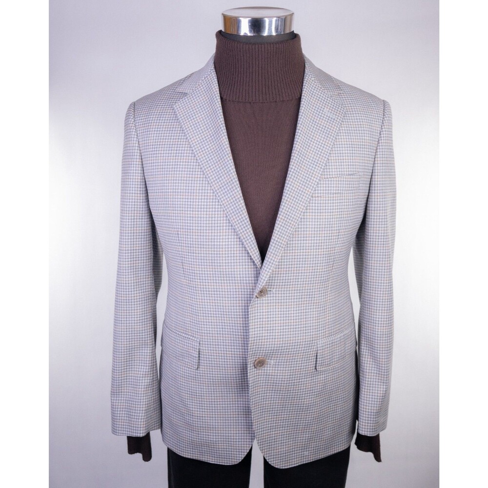 Bonobos Blazer Size 38S Plaid Standar Fit Sport Coat Jacket Blazer Wool Check - Picture 2 of 13